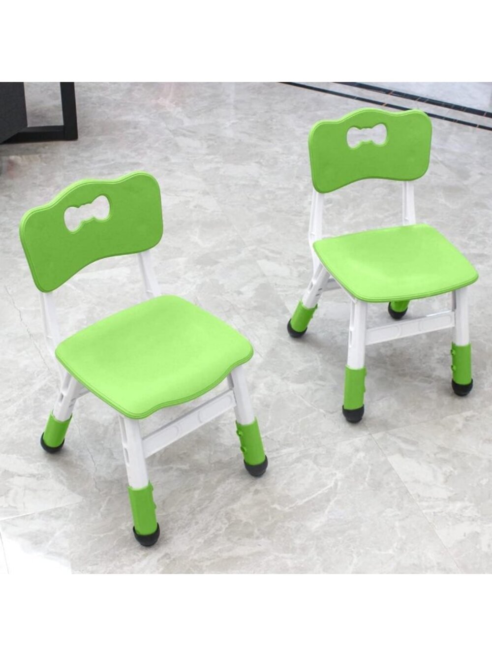 Adjustable Kids Chairs Set of 2 - Indoor Use, 3 Levels, Ages 2-6, Max 220lbs